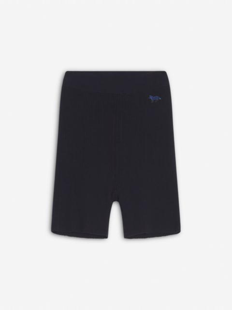 BABY FOX PATCH FINE RIBBED SHORTS