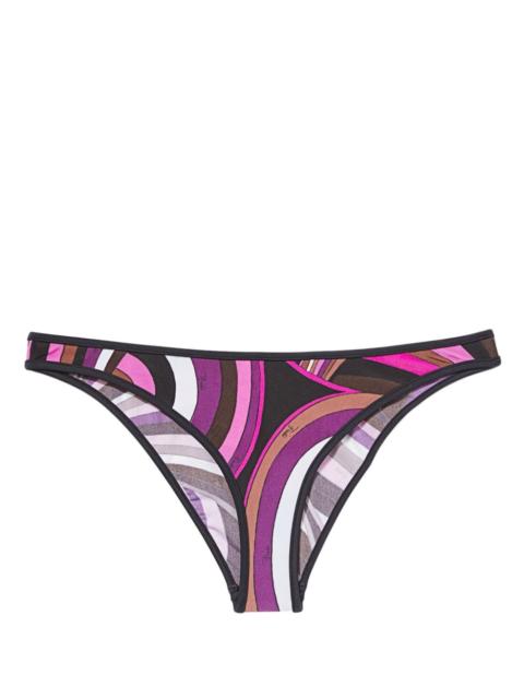Iride-print bikini briefs