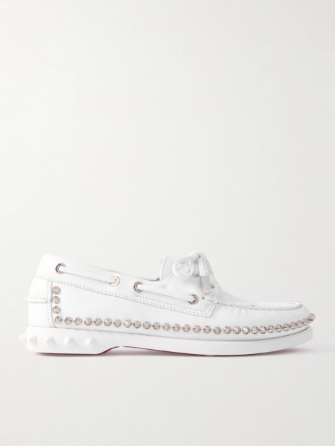 Gerockel Studded Leather Boat Shoes