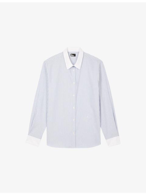 Striped Slim-Fit Cotton Shirt