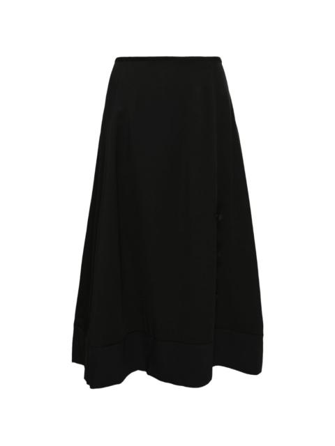 A-line midi skirt