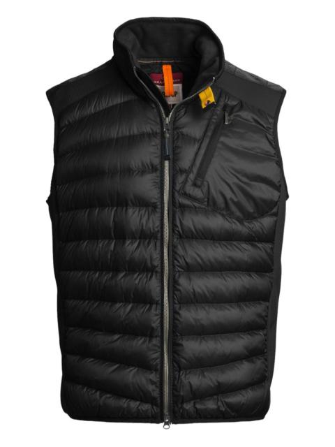 quilted panelled gilet