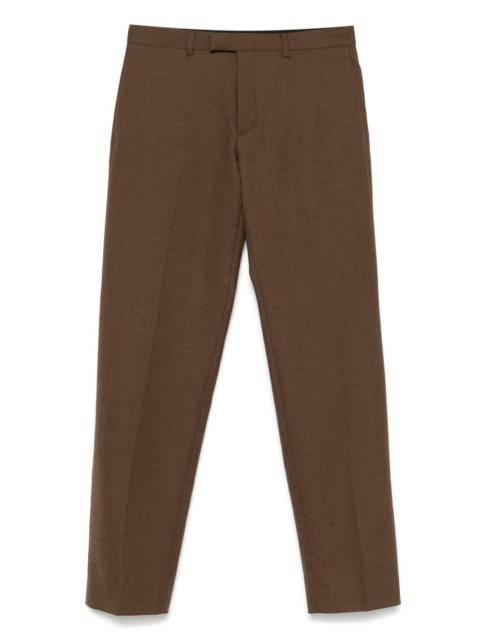 pressed-crease trousers