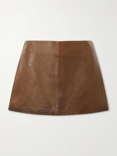 Avery Leather Mini Skirt