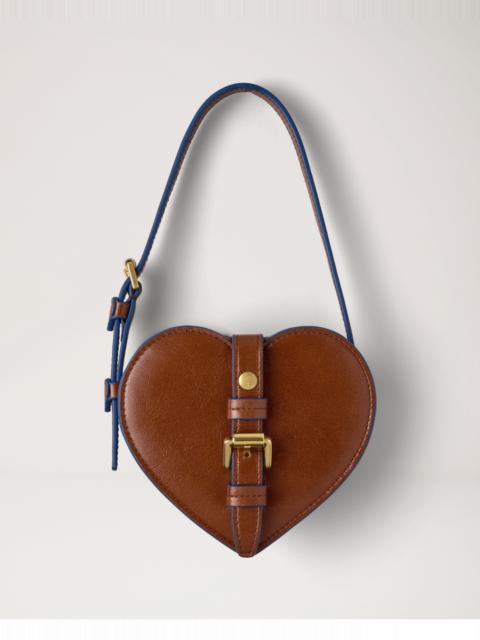 Roxanne Mini Heart Bag
Oak & Pigment Blue Smooth Glossy Leather