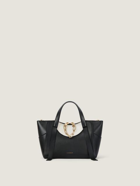 SMALL THE SNATCH BAG IN GRAINED BICOLOR LEATHER