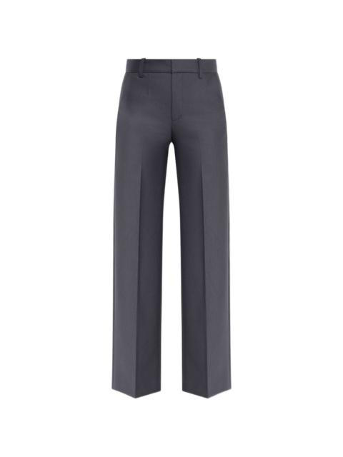 concealed-fastening belt-loop trousers