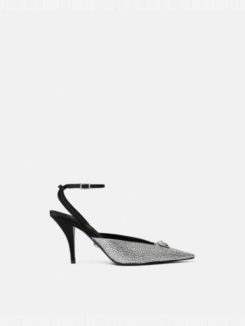 Crystal La Medusa Slingback Pumps 85 mm