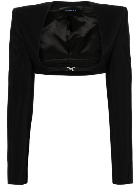 logo-plaque cropped jacket