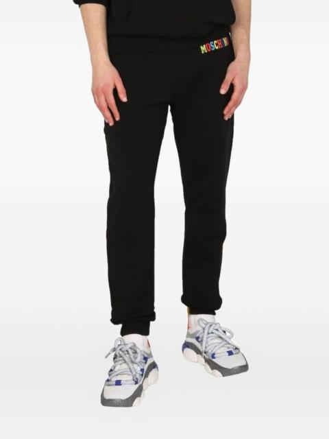 logo-print trousers