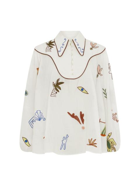 Mina Embroidered Blouse