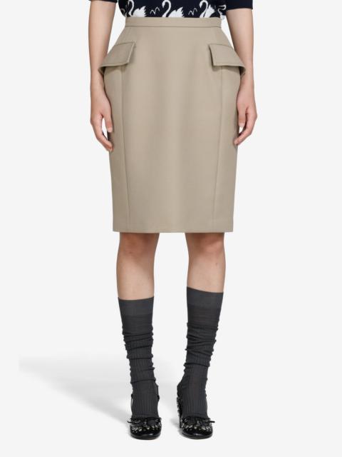 KNEE-LENGTH PENCIL SKIRT