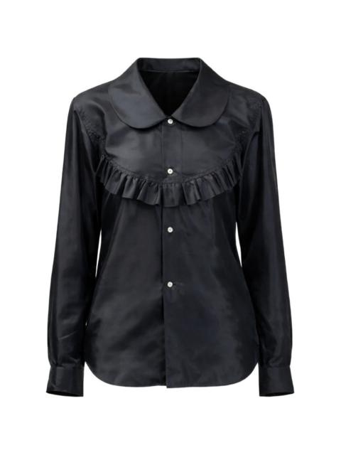 ruffled collar shirt