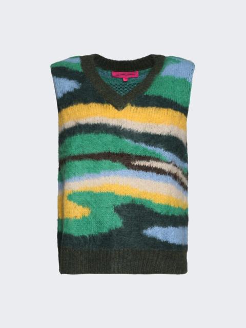 Topo Jacquard Vest Multicolor