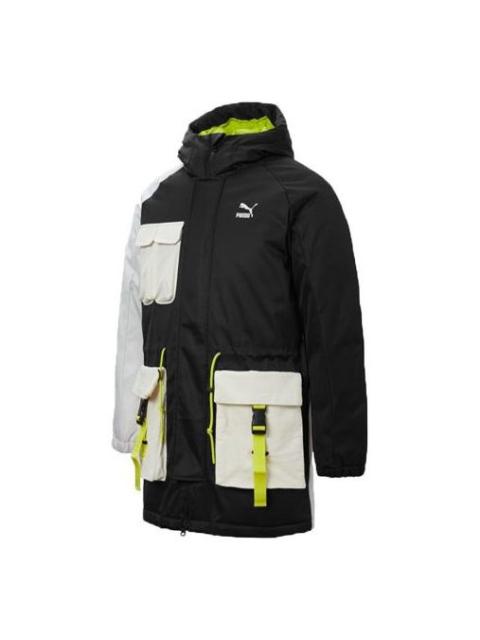 PUMA Retro Block Down Jacket 'Black White' 534676-01