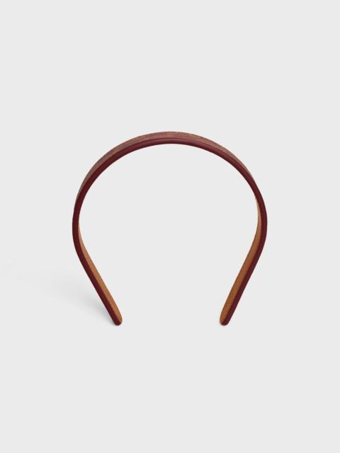 Celine TOILE TRIOMPHE THIN HEADBAND in Lambskin and Toile Triomphe