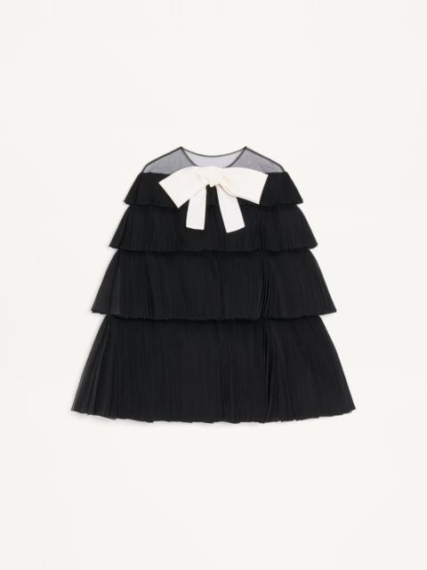 EMBROIDERED ORGANZA CAPE