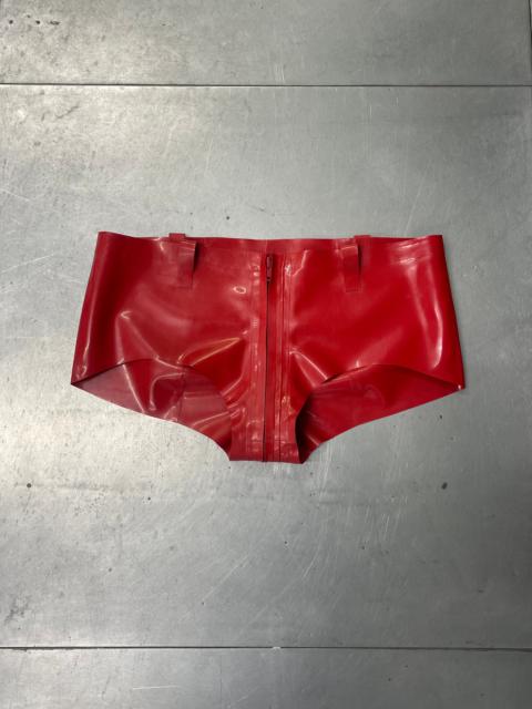 AGNES LATEX SHORTS RED