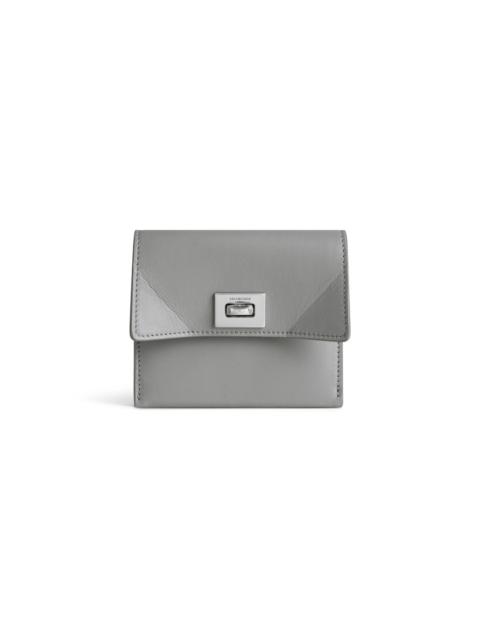 Women's Rodeo Card Holder With Flap in Cloud Grey