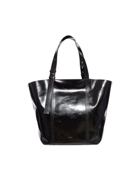 leather belt-detail tote bag