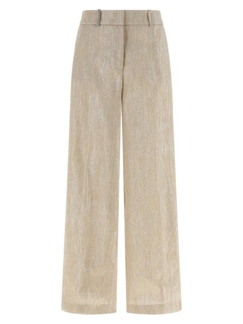 Lamé thread trousers