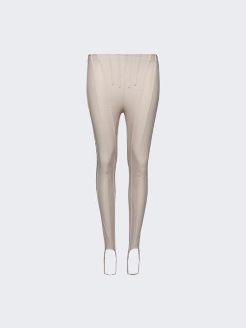 Panelled Corseted Leggings Cement