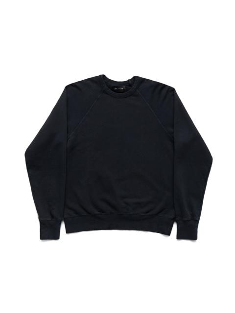 French Terry Binded Neck Raglan - Faded Black