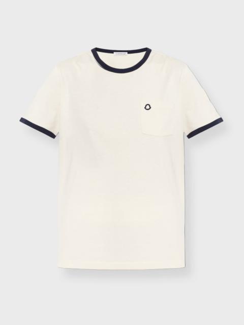 T-Shirt Embroidered Logo Cotton White
