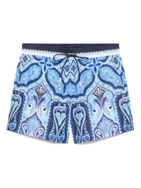 paisley-print swim shorts