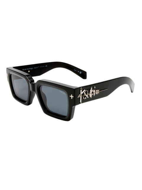 THE KINGY SUNGLASSES BLACK SILVER