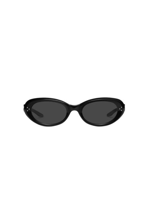Cocoa oval-frame sunglasses