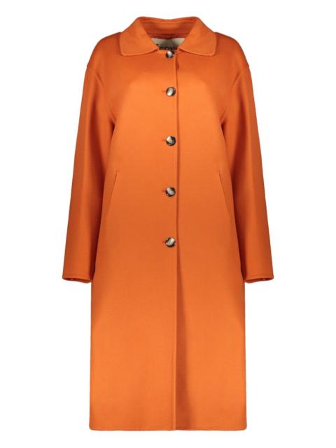classic-collar wool coat