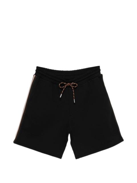 drawstring side stripe shorts