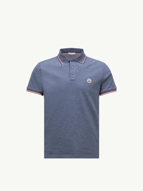 Tricolor-Trimmed Cotton Piquet Polo Shirt