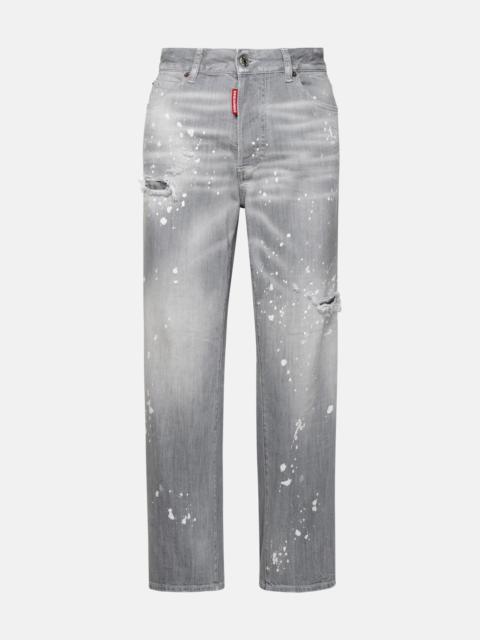 GREY COTTON BLEND JEANS