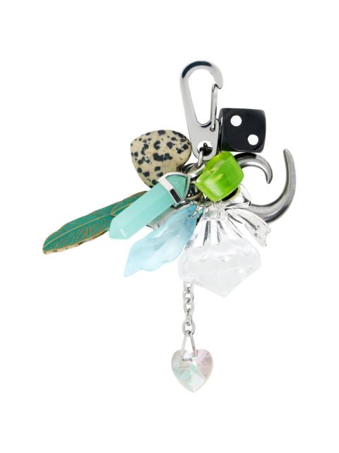 Silver Misty Bag Charm Keychain