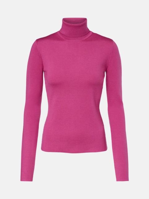 May wool, cashmere, and silk turtleneck sweater