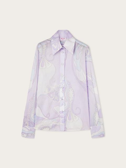 ORCHIDEE PRINT COTTON SHIRT