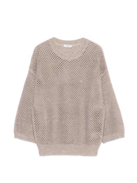 open-knit sweater