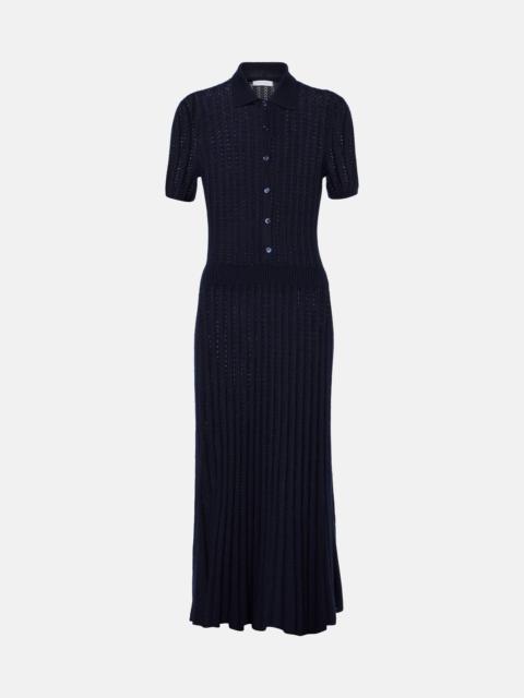 Elvis cashmere and silk shirt dress