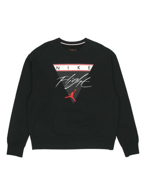 Air Jordan Flight MENS Print Crew-neck Sports Black CZ8265-010