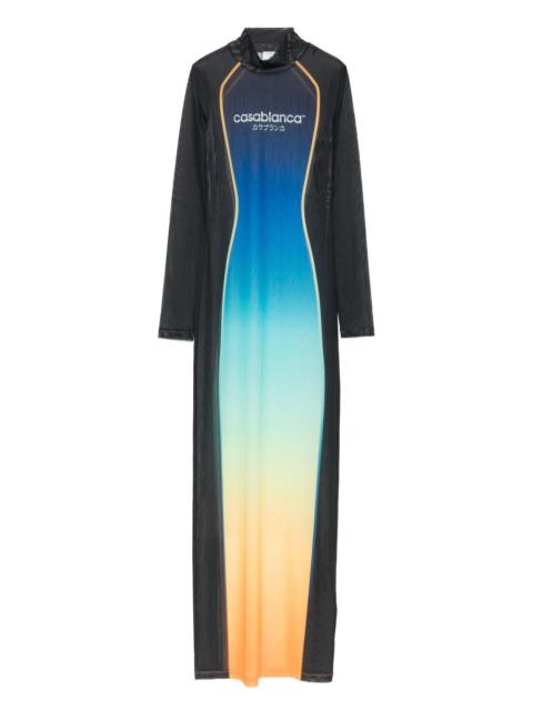 gradient-effect maxi dress
