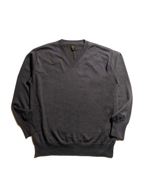 The Sea Island Cotton V Neck Dark Gray