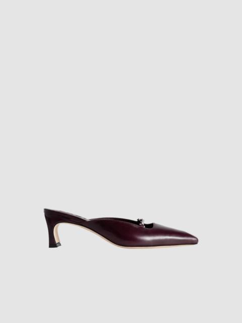 Leda Grape Calf Leather Mule