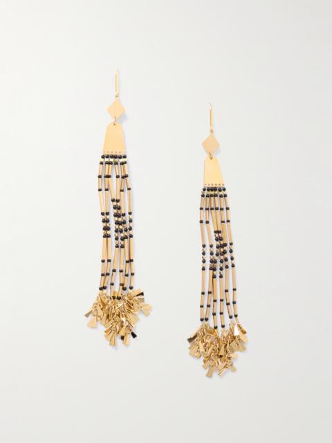 Olathe Gold-tone Beaded Earrings
