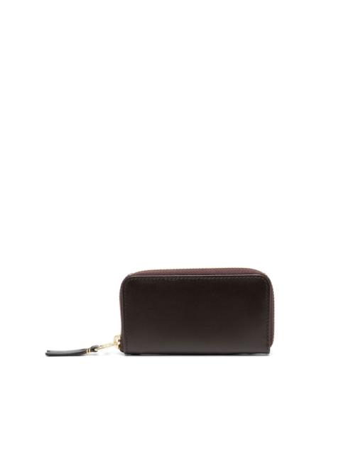 calf-leather zip wallet