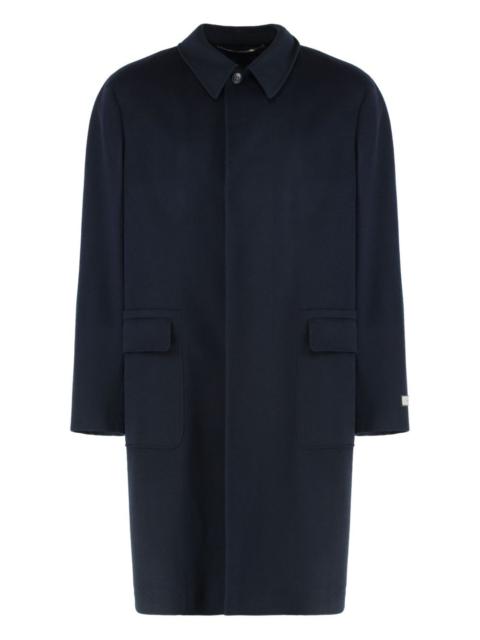 single-breasted wool coat