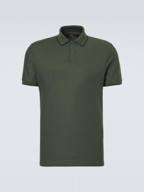 Brentwood cotton-blend piqué polo shirt