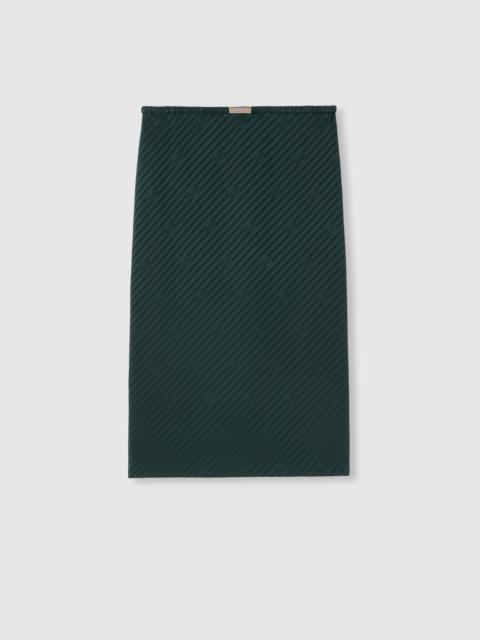 Interlocking G silk jacquard skirt