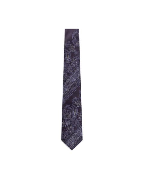 paisley-embroidered tie